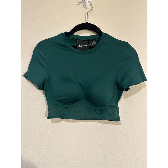 Adidas X IVY PARK Tops - Ivy Park x Adidas Green Corset Crop Top SIZE SMALL